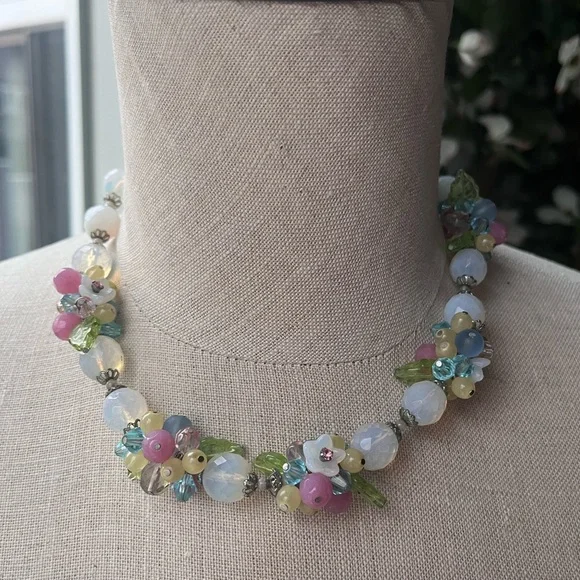 Vintage Beaded Necklace/Choker - Picture 3 of 6